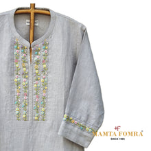 Load image into Gallery viewer, Pure Linen Hand Embroidery Kurta
