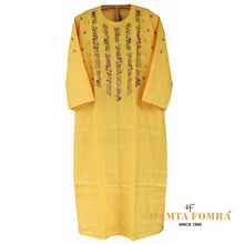 Load image into Gallery viewer, Pure linen embroidery kurta
