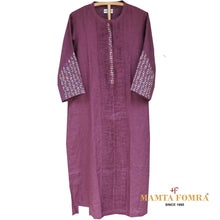 Load image into Gallery viewer, Pure linen embroidery kurta
