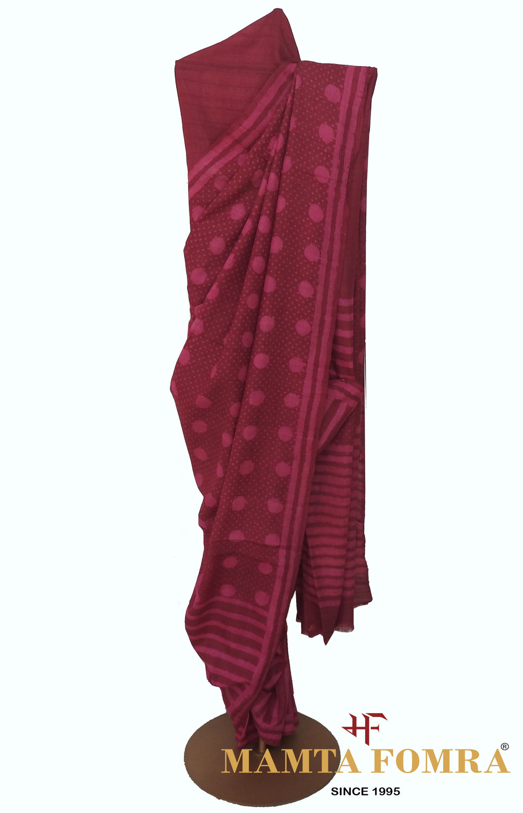 Maroon Saree