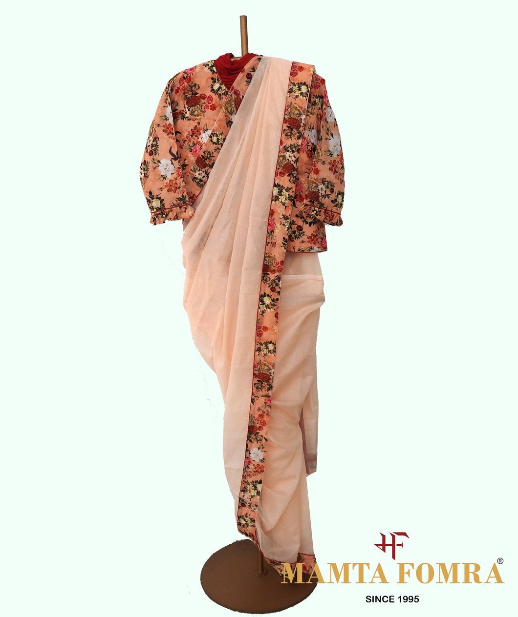 Light Orange Saree