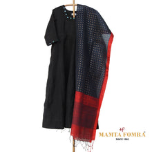 Load image into Gallery viewer, Black Linen Hand Embroiered kurta
