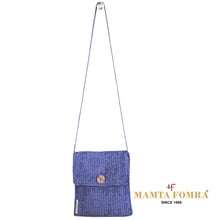 Load image into Gallery viewer, Pure cotton dark blue color hand bag
