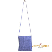 Load image into Gallery viewer, Pure cotton dark blue color hand bag
