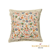 Load image into Gallery viewer, Hand embroidered pure linen cushion
