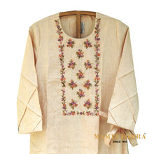 Load image into Gallery viewer, Pure linen embroidery kurta
