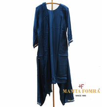 Load image into Gallery viewer, Dark blue kurta with dupatta full set

