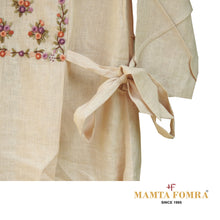 Load image into Gallery viewer, Pure linen embroidery kurta
