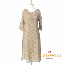 Load image into Gallery viewer, Biscuit color linen kurta

