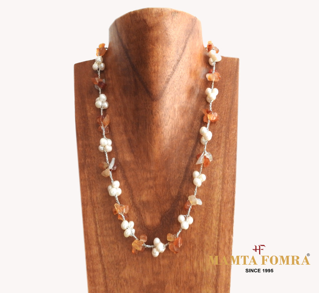 Fresh white with Light Orange Color Pearl