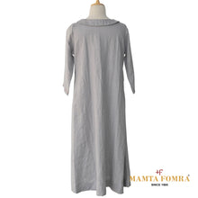 Load image into Gallery viewer, Linen Hand Embroidered Gray Kurta
