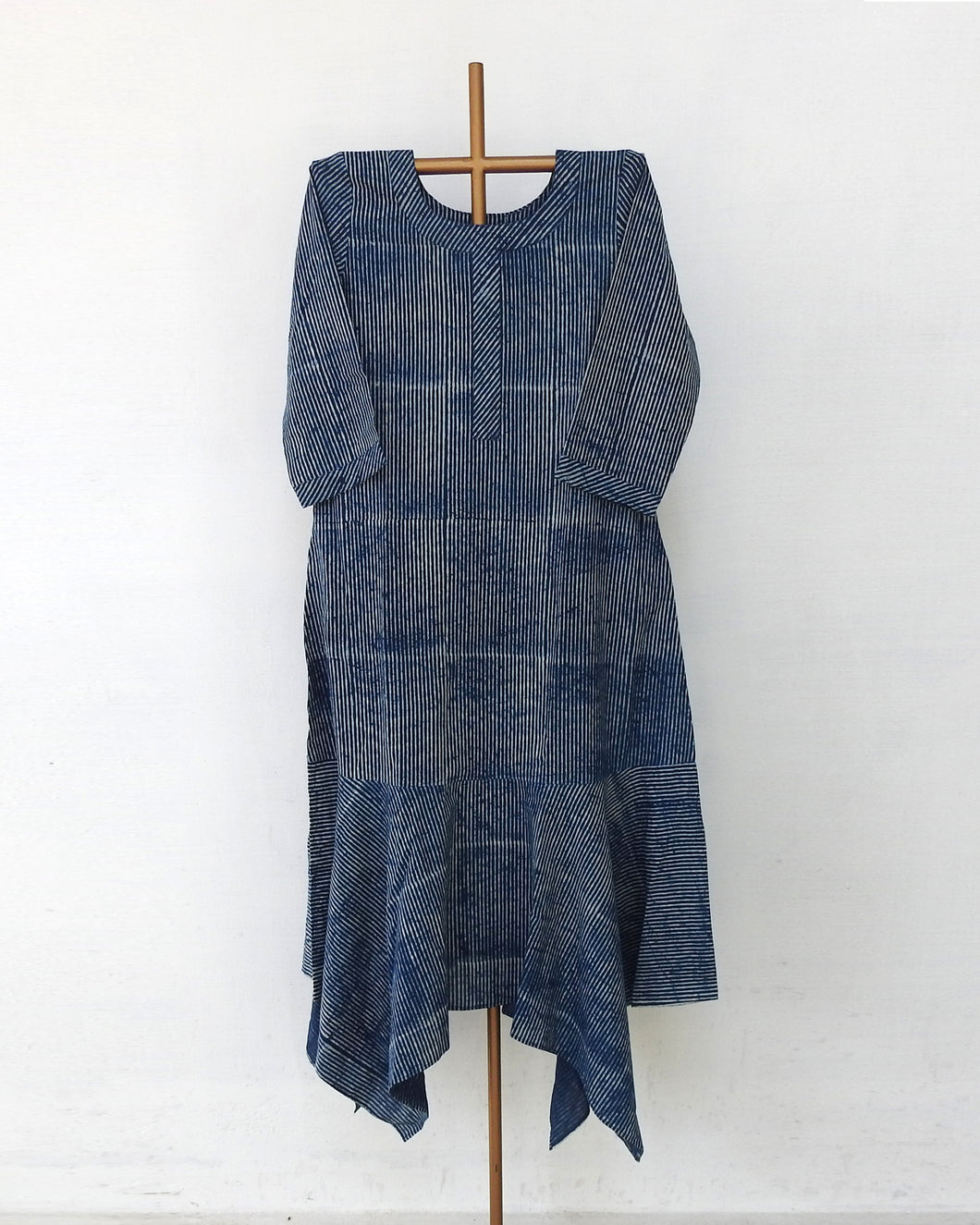 Indigo Blue Biased Cotton Dress.