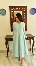 Load image into Gallery viewer, Pure Cotton Aqua Blue Only Kurta
