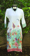 Load image into Gallery viewer, White Cotton Printed Kurta
