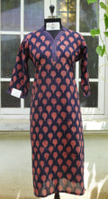 Load image into Gallery viewer, Navy Blue Organic Kurta
