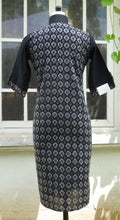 Load image into Gallery viewer, Black and Grey Linen Kurta
