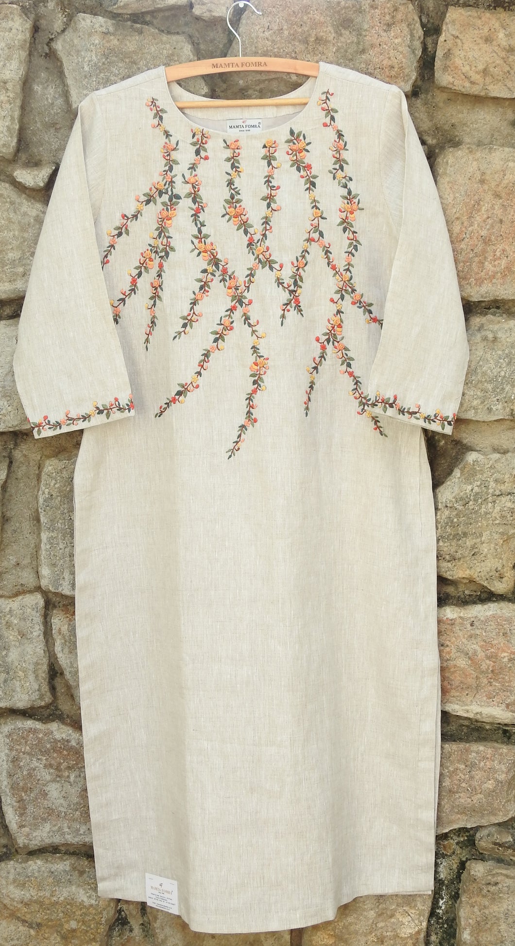 Pure Linen Off White Kurta