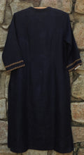 Load image into Gallery viewer, Pure Linen Navy Blue Kurta
