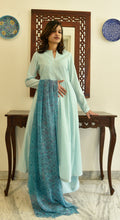 Load image into Gallery viewer, Pure cotton AQUA blue palazzo set
