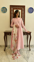 Load image into Gallery viewer, Pure motiya pink only kurta with pure chiffon dupatta
