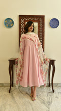 Load image into Gallery viewer, Pure motiya pink only kurta with pure chiffon dupatta
