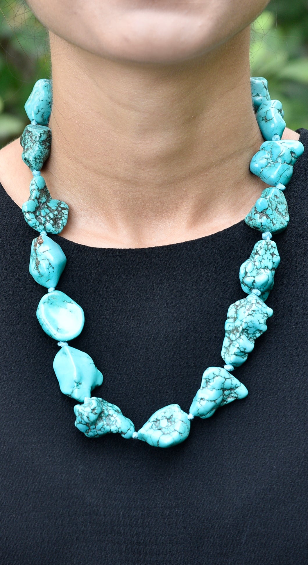 Turquoise Asymmetrical Natural Stones