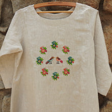 Load image into Gallery viewer, Parchment Off-White Circle of Life Biased Cut Dress
